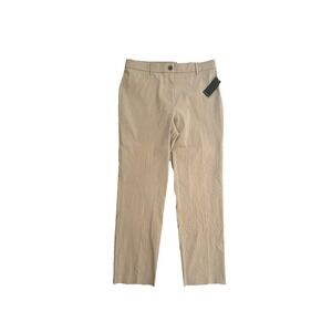 Rafaella Women's Size 14 Khaki Straight Leg High Rise‎ Career Office Pants NWT